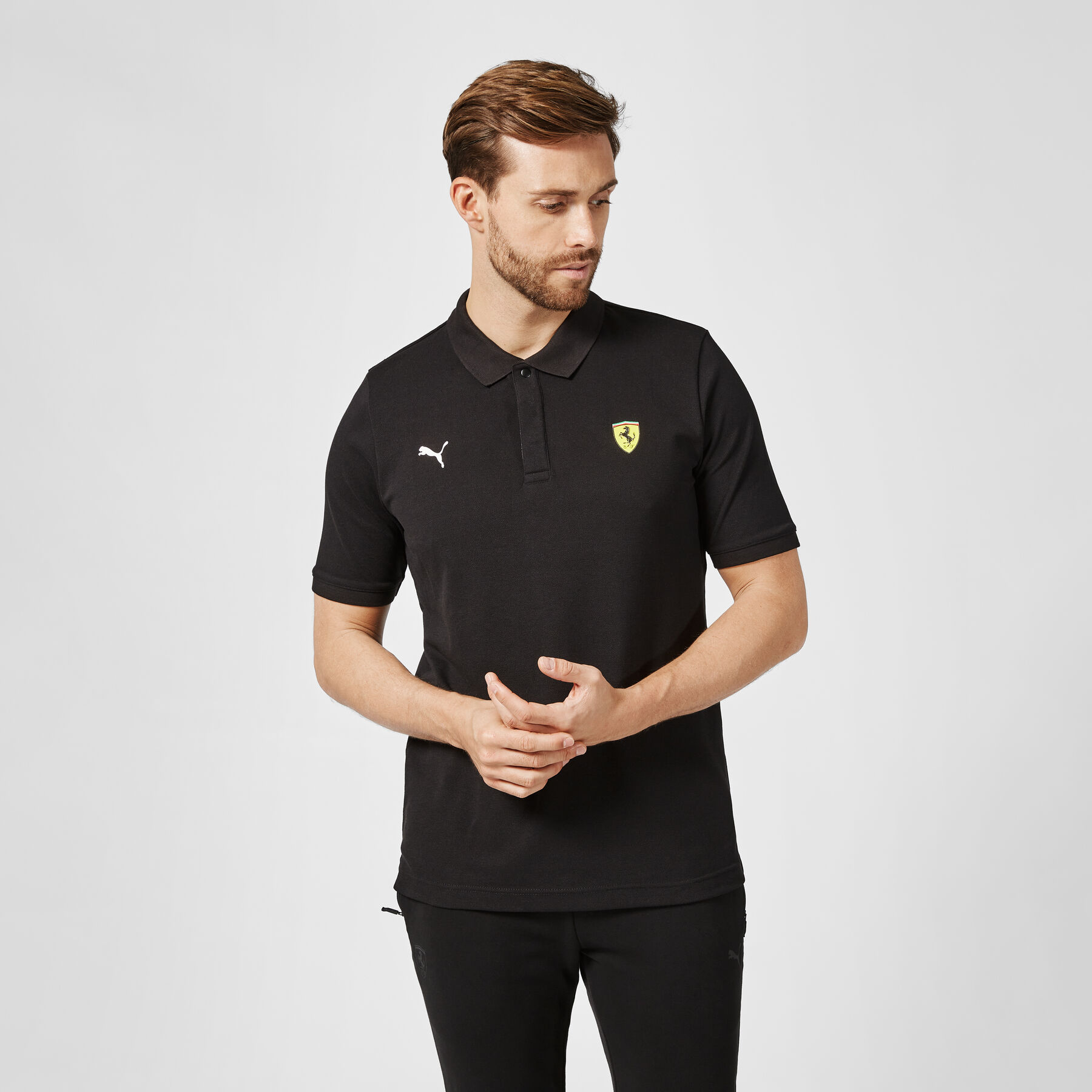 Polo con logotipo Puma Scuderia Ferrari Fuel For Fans