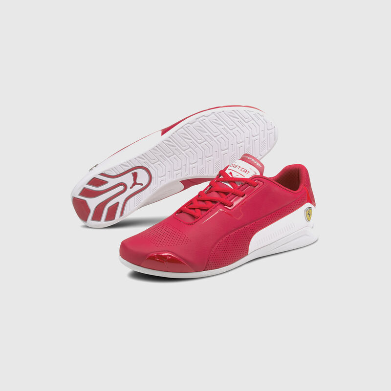 SF PU LS DRIFT CAT 8 TRAINERS - red