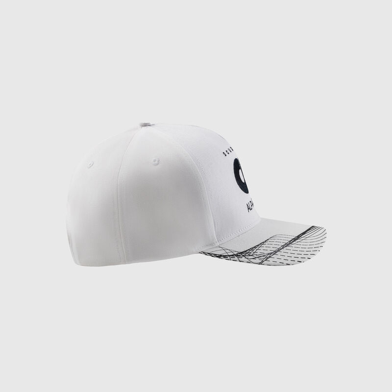 ALPHA TAURI SL LOGO CAP - white