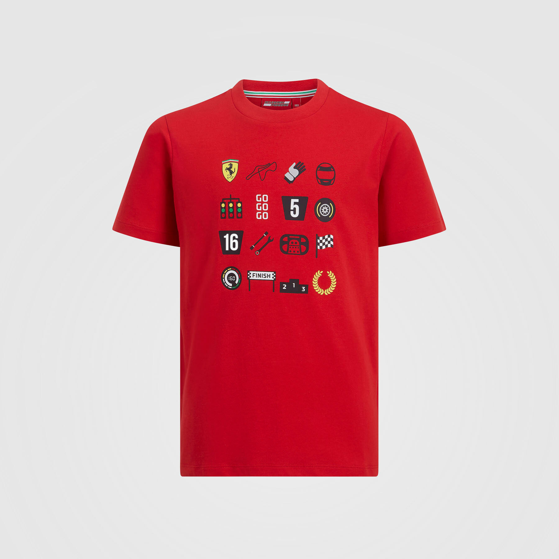 Kids Graphic T Shirt Scuderia Ferrari Fuel For Fans