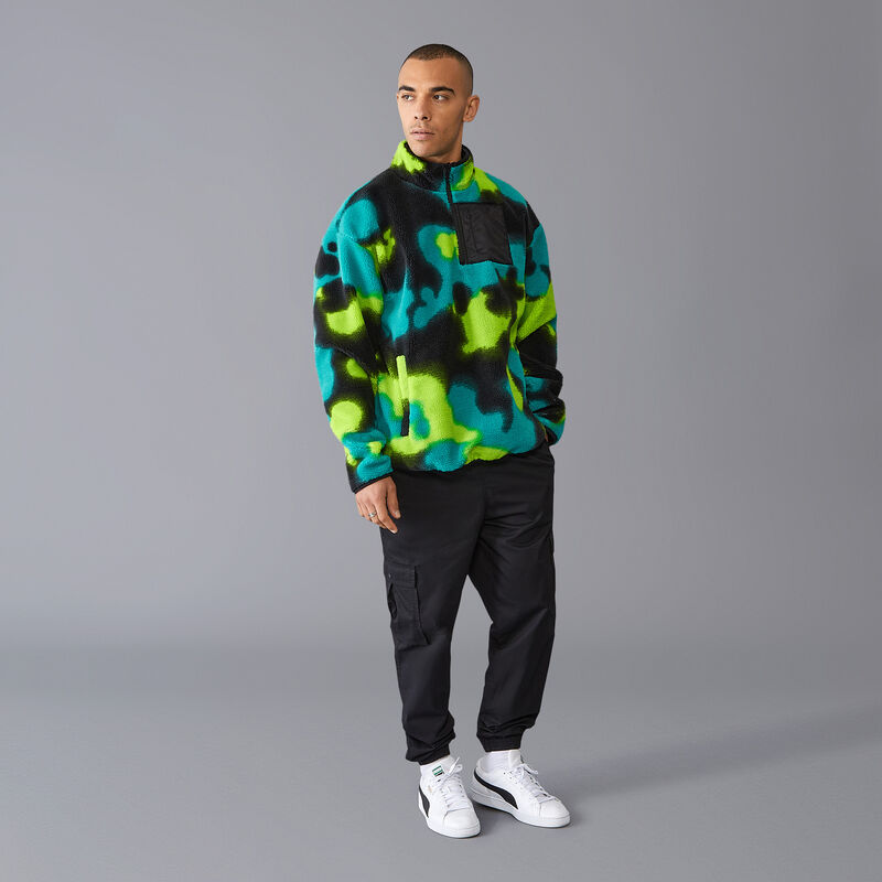 MAPF1 FW SPRAY CAMO SHERPA 1/4 ZIP - multicolor
