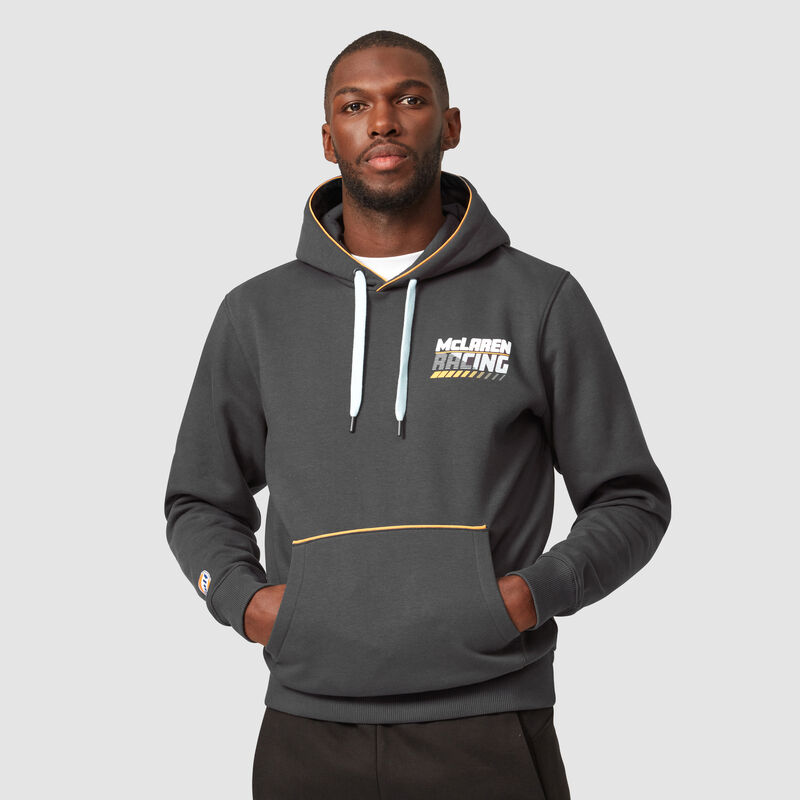 MCLAREN FW GULF RACING HOODED SWEAT - antracit