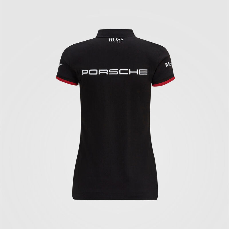 PORSCHE RP WOMENS TEAM POLO - black