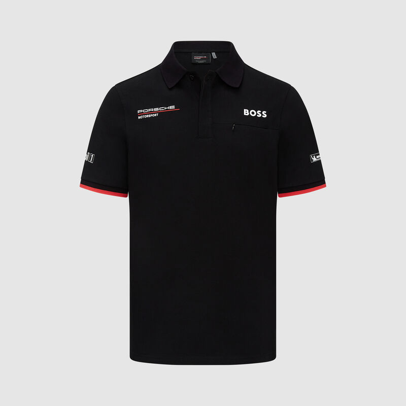 PORSCHE RP MENS TEAM POLO - black