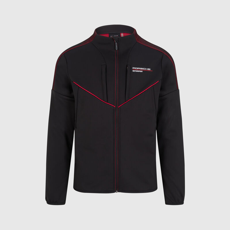 PORSCHE FW MENS SOFTSHELL JACKET - black