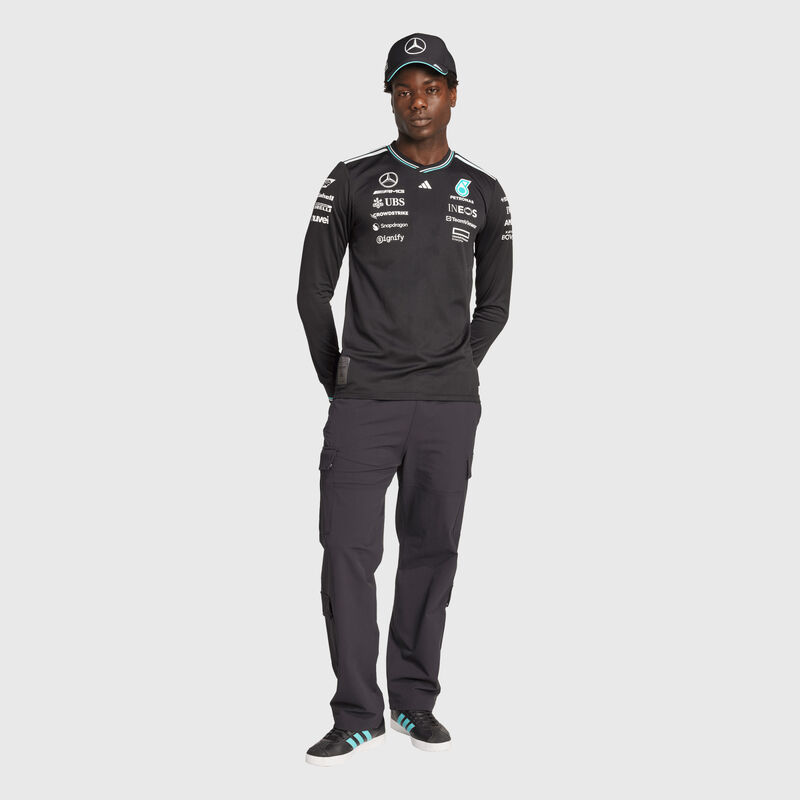 MAPF1 AUTH MENS DRIVER LS TEE - black